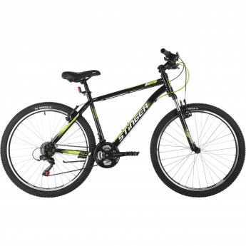 Велосипед STINGER 26" CAIMAN черный, сталь, размер 18"